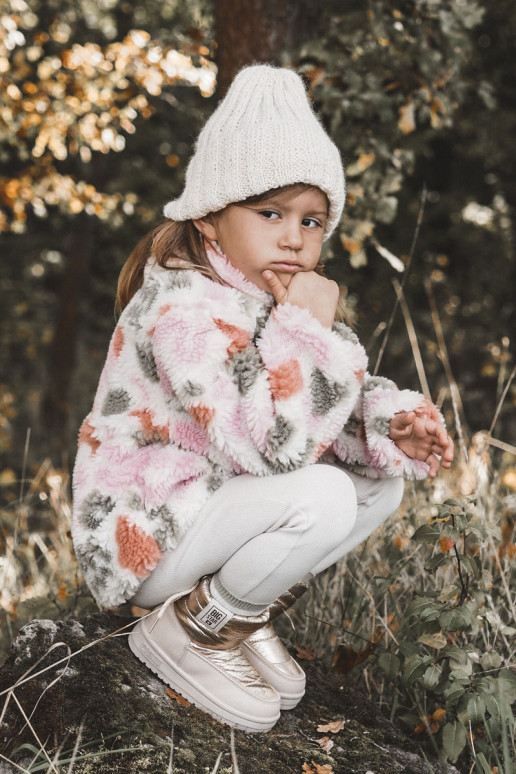 Children's snow boots Big Star KK374221 Beige and gold Children's snow boots Big Star KK374221 Beige and gold