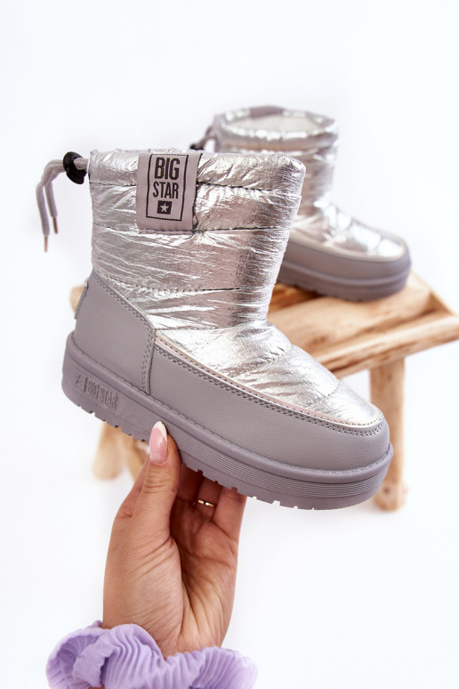 Children's snow boots Big Star KK374218 Grey-Silver Children's snow boots Big Star KK374218 Grey-Silver