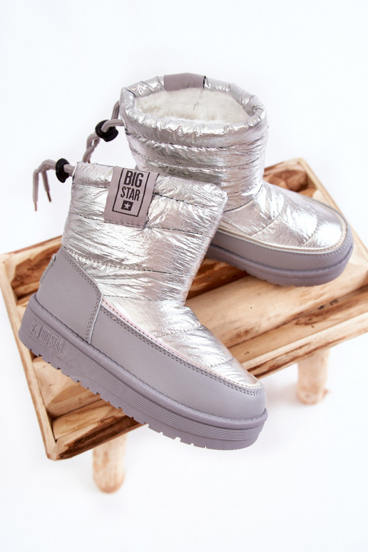 Children's snow boots Big Star KK374218 Grey-Silver Children's snow boots Big Star KK374218 Grey-Silver