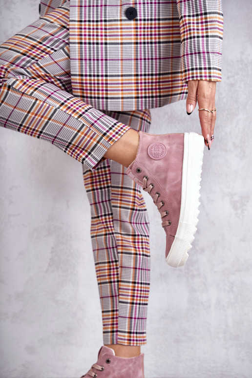 Women's Sneakers Big Star High Warm Pink EE274113 Women's Sneakers Big Star High Warm Pink EE274113