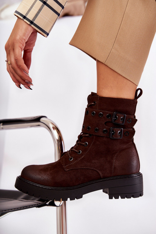 Women's Suede Warm Boots Brown Silvor Women's Suede Warm Boots Brown Silvor