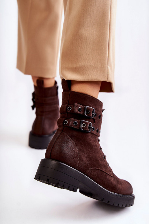 Women's Suede Warm Boots Brown Silvor Women's Suede Warm Boots Brown Silvor