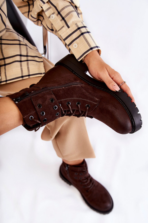 Women's Suede Warm Boots Brown Silvor Women's Suede Warm Boots Brown Silvor