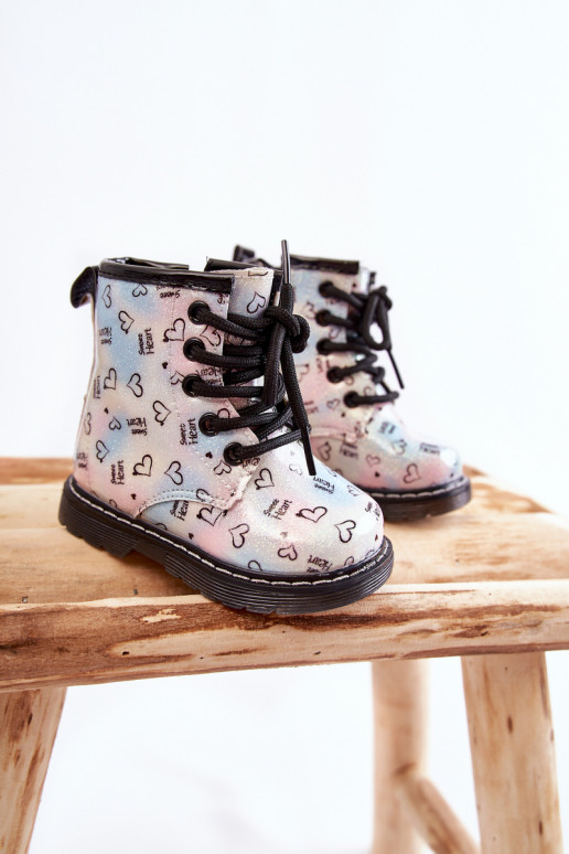 Children's Glitter Boots With Patterns Multicolor Reggie Children's Glitter Boots With Patterns Multicolor Reggie