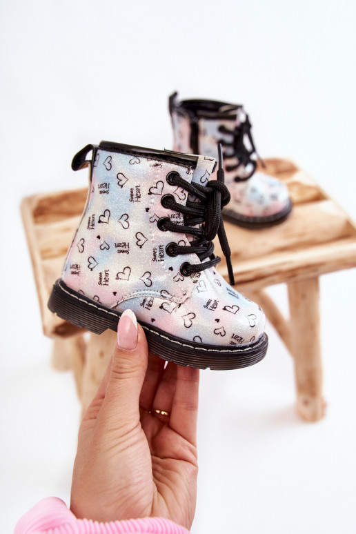 Children's Glitter Boots With Patterns Multicolor Reggie Children's Glitter Boots With Patterns Multicolor Reggie
