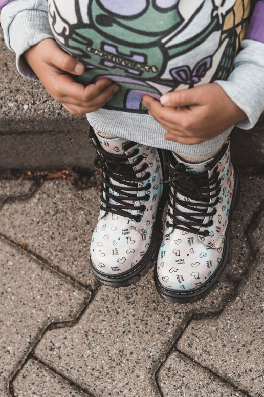 Children's Glitter Boots With Patterns Multicolor Reggie Children's Glitter Boots With Patterns Multicolor Reggie