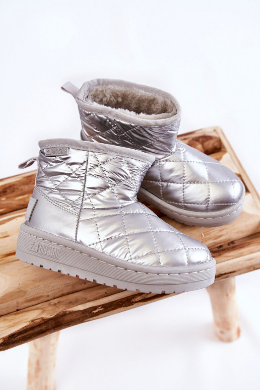 Children's Warm Snow Boots Big Star KK374241 Silver Children's Warm Snow Boots Big Star KK374241 Silver