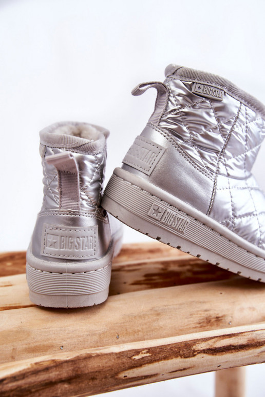 Children's Warm Snow Boots Big Star KK374241 Silver Children's Warm Snow Boots Big Star KK374241 Silver