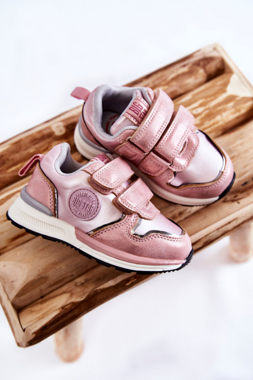 Children's Sport Shoes With Velcro Memory Foam System Big Star KK374180 Pink Children's Sport Shoes With Velcro Memory Foam System Big Star KK374180 Pink