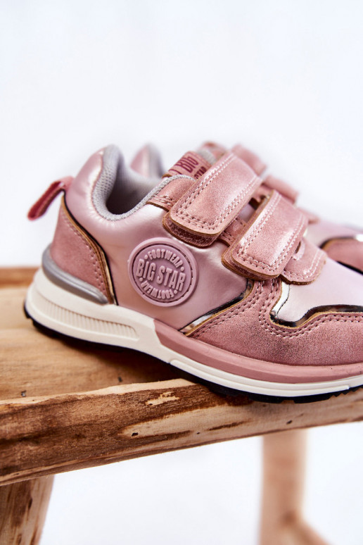 Children's Sport Shoes With Velcro Memory Foam System Big Star KK374180 Pink Children's Sport Shoes With Velcro Memory Foam System Big Star KK374180 Pink