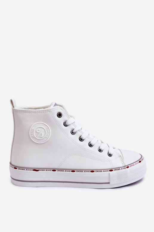 Women's High Sneakers Cross Jeans KK2R4044C White