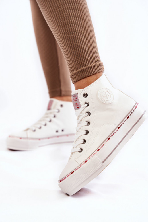 Women's High Sneakers Cross Jeans KK2R4044C White