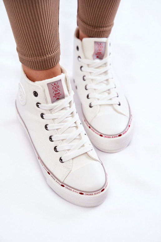 Women's High Sneakers Cross Jeans KK2R4044C White
