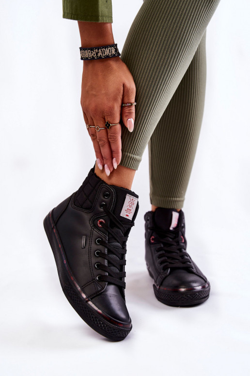 Women's High Sneakers Cross Jeans KK2R4058C Black