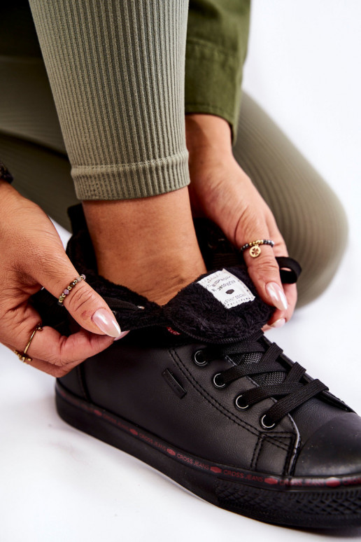 Women's High Sneakers Cross Jeans KK2R4058C Black