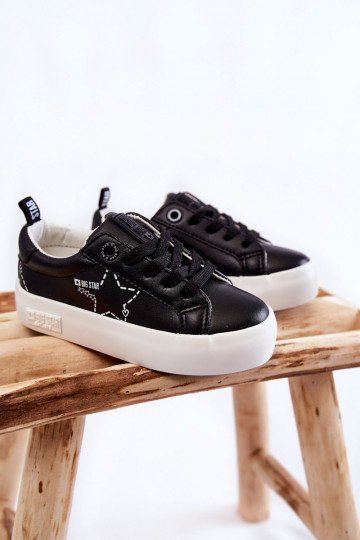 Children's Sport Shoes Lace-up Big Star KK374223 Black