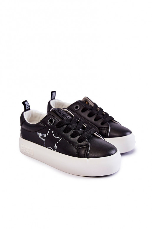 Children's Sport Shoes Lace-up Big Star KK374223 Black Children's Sport Shoes Lace-up Big Star KK374223 Black