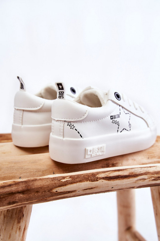 Children's Sport Shoes Lace-up Big Star KK374222 White Children's Sport Shoes Lace-up Big Star KK374222 White