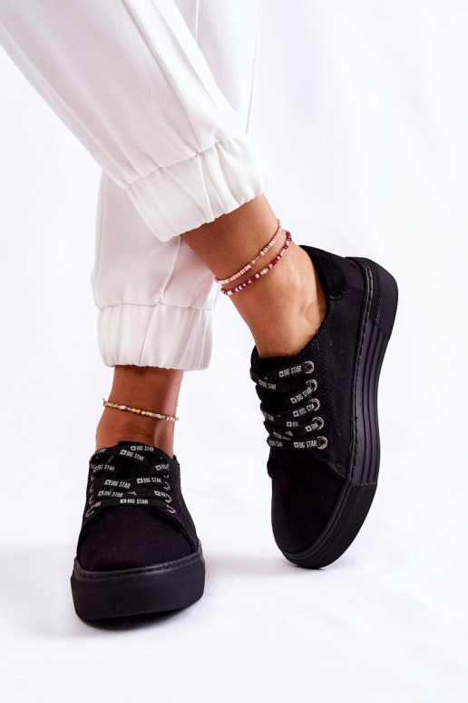 Women's Memory Foam System Sneakers Big Star KK276001 Black Women's Memory Foam System Sneakers Big Star KK276001 Black