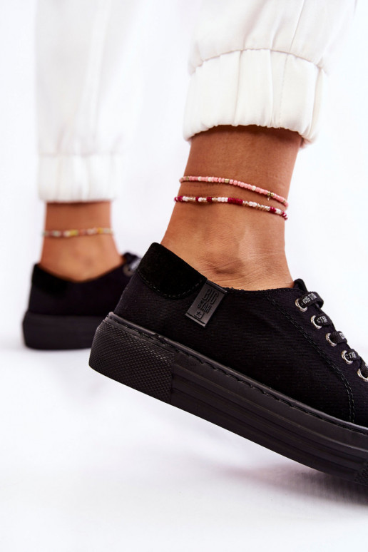 Women's Memory Foam System Sneakers Big Star KK276001 Black Women's Memory Foam System Sneakers Big Star KK276001 Black