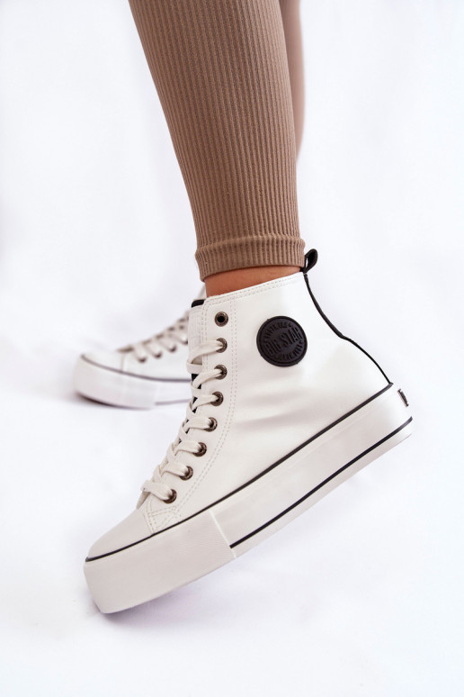 Women's High Insulated Sneakers Big Star KK274170 White