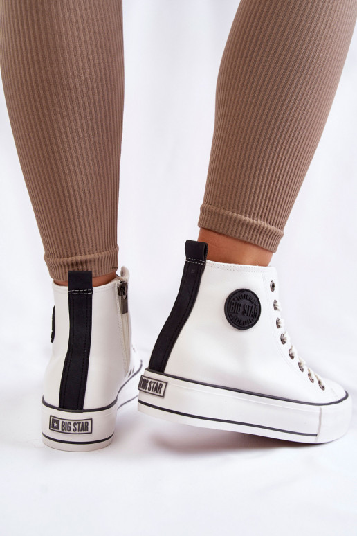Women's High Insulated Sneakers Big Star KK274170 White