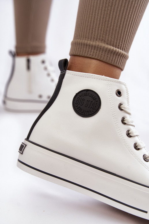 Women's High Insulated Sneakers Big Star KK274170 White