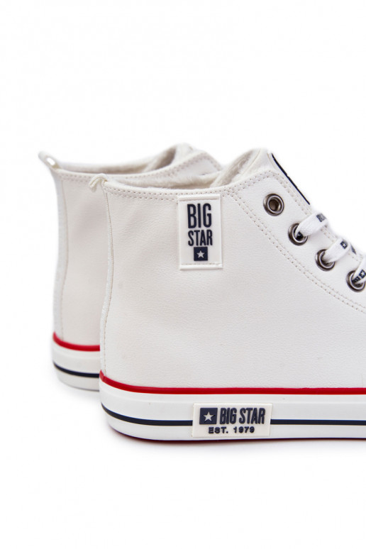 Men's High Insulated Sneakers Big Star KK174345 White Men's High Insulated Sneakers Big Star KK174345 White