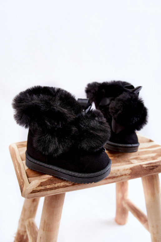 Children's Youth Warm Snow Boots Black Roofy Children's Youth Warm Snow Boots Black Roofy