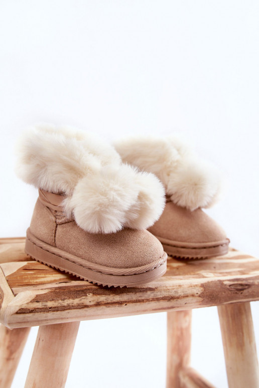 Children's Youth Warm Snow Boots Light beige Roofy Children's Youth Warm Snow Boots Light beige Roofy
