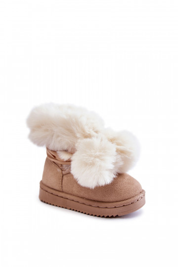 Children's Youth Warm Snow Boots Light beige Roofy 2