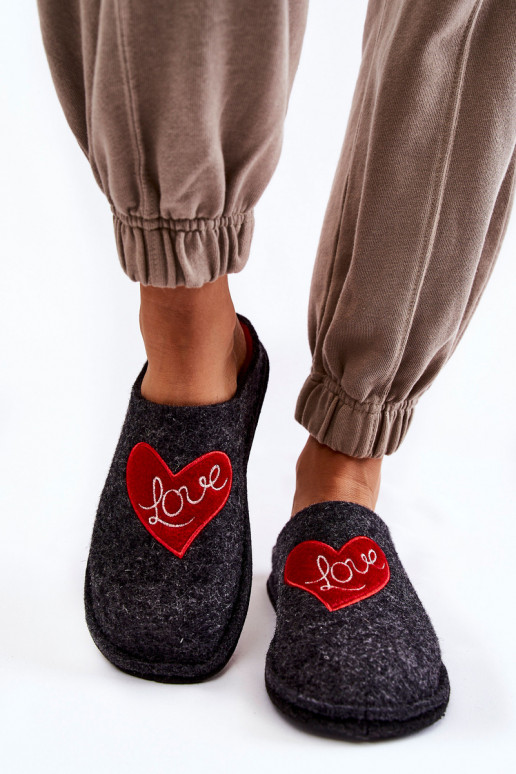 Domestic slippers Big Star KK276019 Black and Red Domestic slippers Big Star KK276019 Black and Red