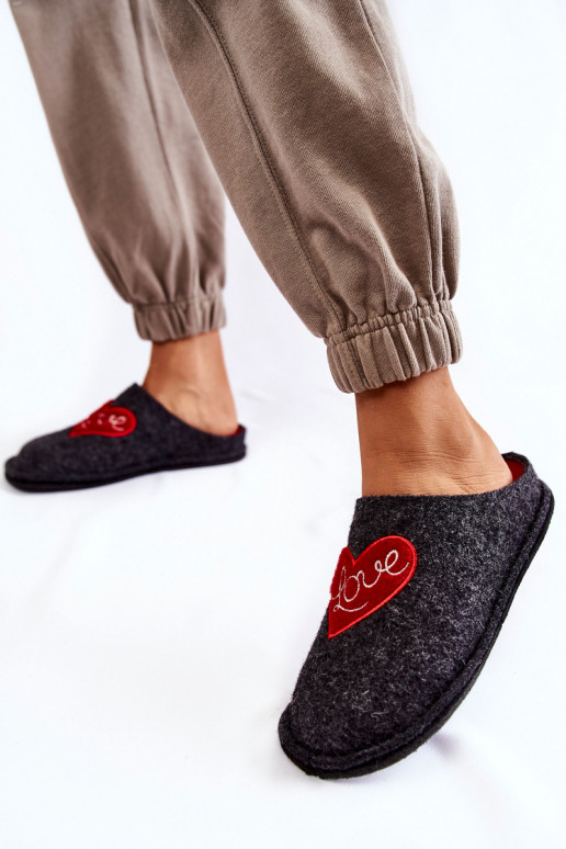 Domestic slippers Big Star KK276019 Black and Red Domestic slippers Big Star KK276019 Black and Red