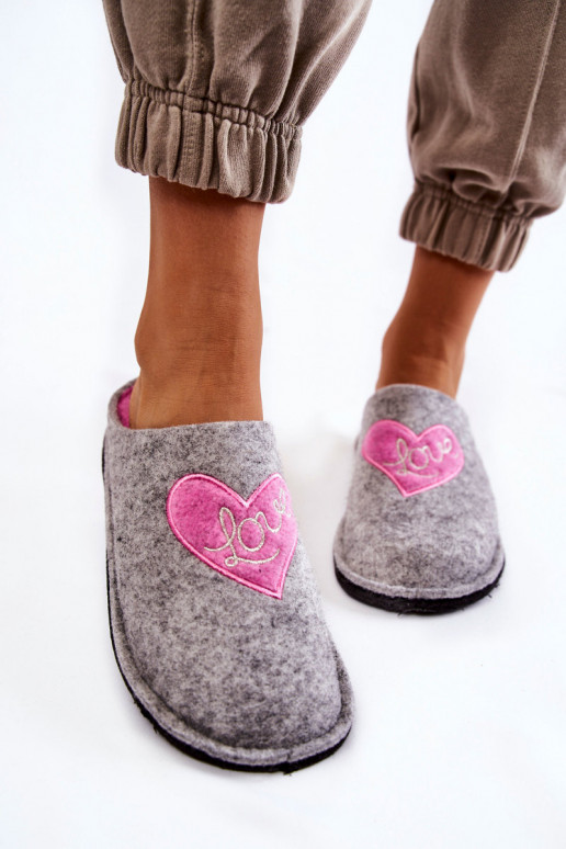 Domestic slippers Big Star KK276020 Grey-Pink Domestic slippers Big Star KK276020 Grey-Pink