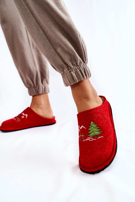 Domestic slippers Big Star KK276017 Red-Beige Domestic slippers Big Star KK276017 Red-Beige