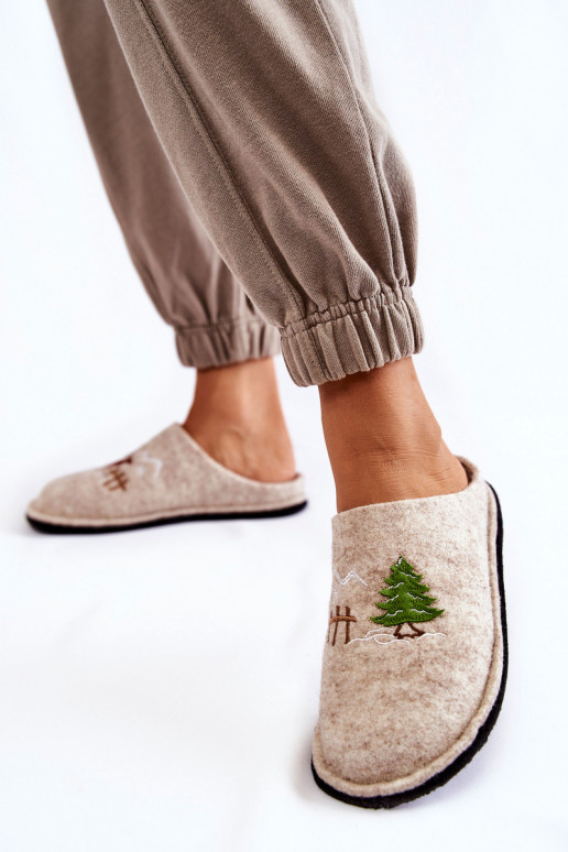 Domestic slippers Big Star KK276016 Beige Domestic slippers Big Star KK276016 Beige