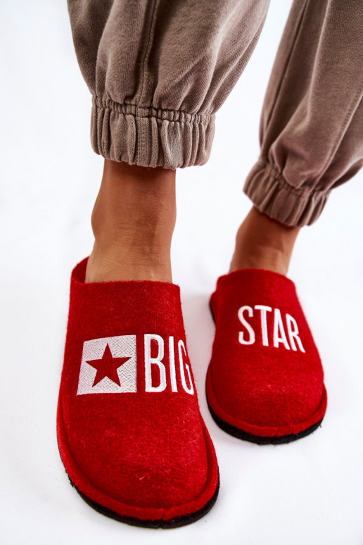 Domestic slippers Big Star KK276022 Red Domestic slippers Big Star KK276022 Red