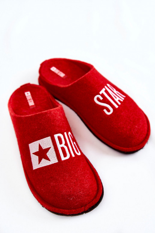Domestic slippers Big Star KK276022 Red Domestic slippers Big Star KK276022 Red