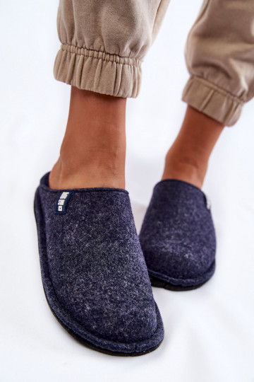 Classic Women's Slippers Big Star KK276013 Navy blue 2