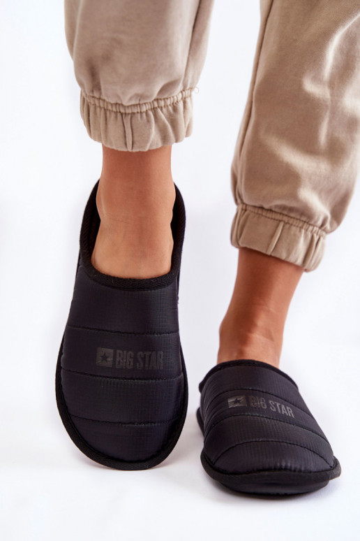 Women's Classic Slippers Big Star KK274602 Black Women's Classic Slippers Big Star KK274602 Black