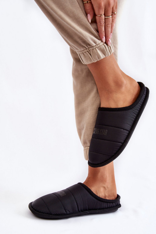 Women's Classic Slippers Big Star KK274602 Black Women's Classic Slippers Big Star KK274602 Black