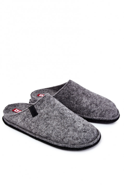Classic Men's Slippers Big Star KK176001 Grey Classic Men's Slippers Big Star KK176001 Grey