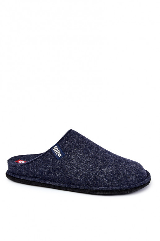 Classic Men's Slippers Big Star KK176004 Navy blue Classic Men's Slippers Big Star KK176004 Navy blue