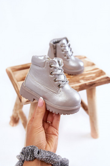 Children's Boots With Zipper Silver Dexter
