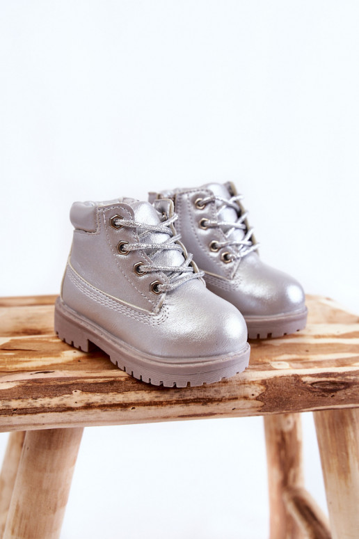Children's Boots With Zipper Silver Dexter