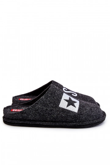 Classic Men's Slippers Big Star KK176003 Black 2