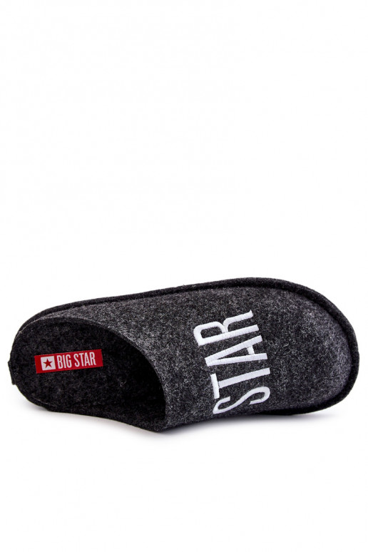 Classic Men's Slippers Big Star KK176003 Black Classic Men's Slippers Big Star KK176003 Black