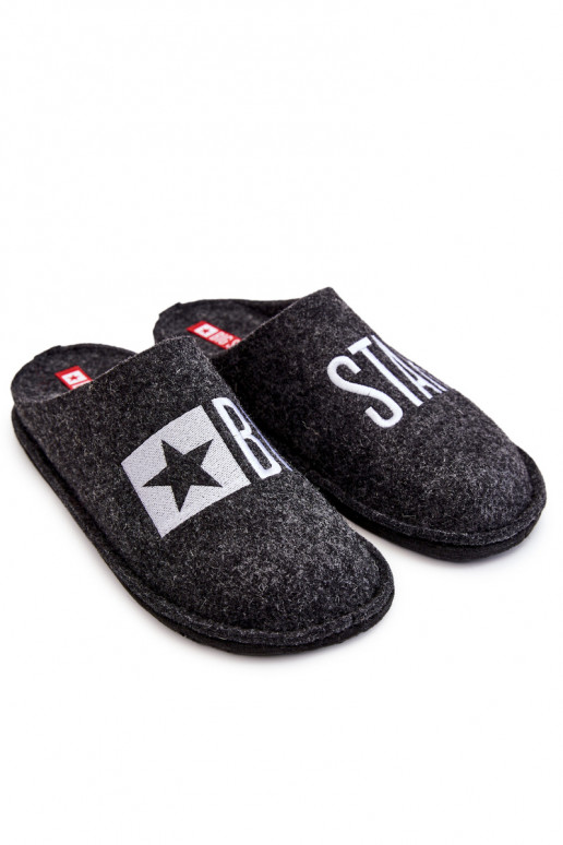 Classic Men's Slippers Big Star KK176003 Black Classic Men's Slippers Big Star KK176003 Black