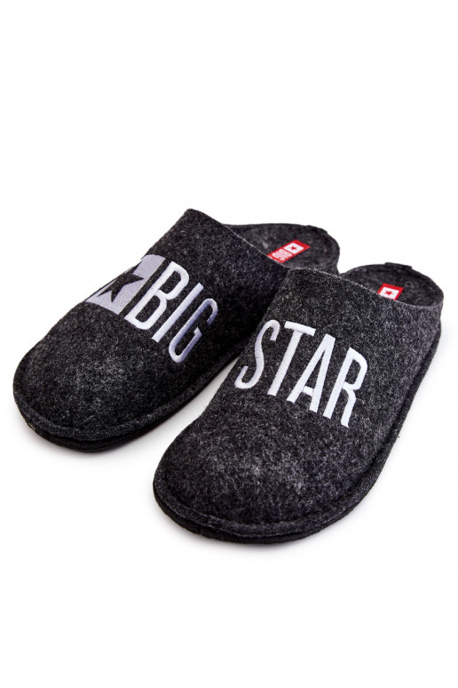Classic Men's Slippers Big Star KK176003 Black Classic Men's Slippers Big Star KK176003 Black