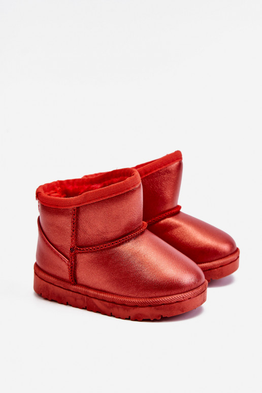 Warmed Children's Snow Boots Red Scooby Warmed Children's Snow Boots Red Scooby